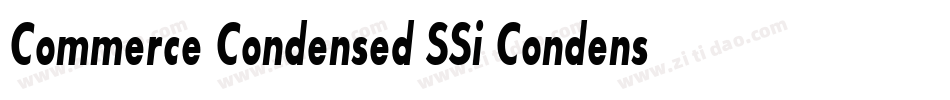 Commerce Condensed SSi Condensed Italic字体转换